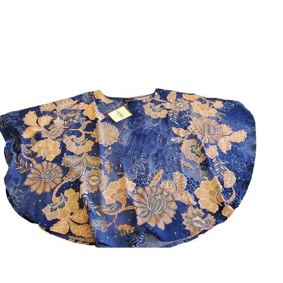 NWT Bob Mackie semi sheer poncho - Picture 1 of 8